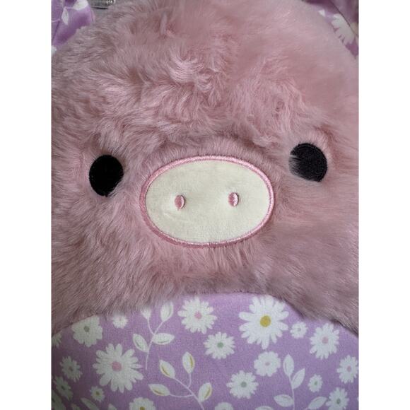 Fuzzamallows by Original Squishmallows Peter The Pink Pig 12 in Plush New - Picture 5 of 7